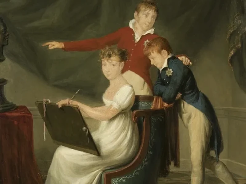1752-François Ferrière - Anna Pavlovna, Nicola e Michele Pavlovich